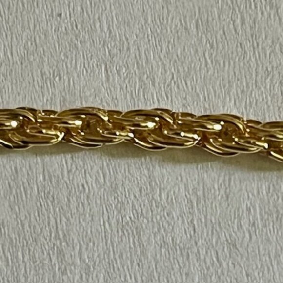 Gold Tone 3 Multi Strand Layered Chain 17 Necklace Made in Greece NWT - Picture 4 of 8